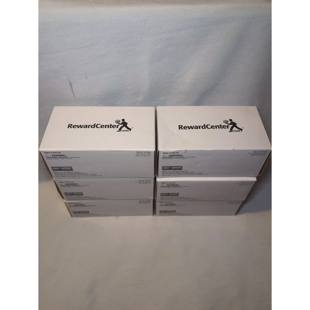 6x NIB 2005 1:18 Scale Harley-Davidson Motorcycle Collection Bank Of America